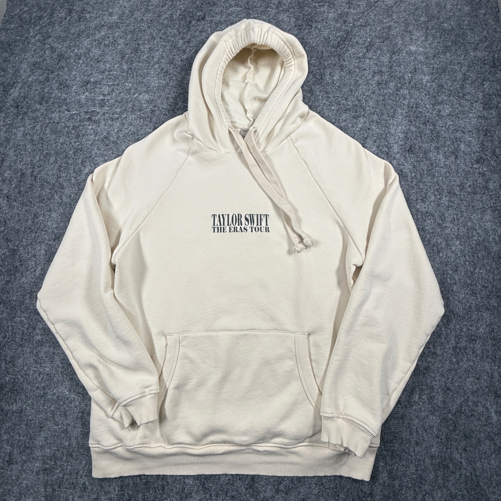 Taylor Swift The Eras Tour Hoodie Unisex L Cream Photo Collage Official Nwot